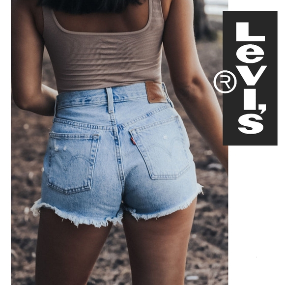 Levi's Women's 501 Original Shorts - Fault Line - Size 28 - Picture 3 of 6